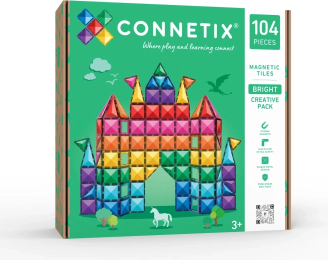 Bright Creative Pack - jeu de construction magnétique de 104 pièces