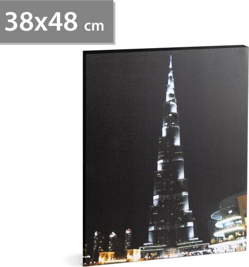 Tableau LED mural Burj Khalifa, 38 × 48 cm