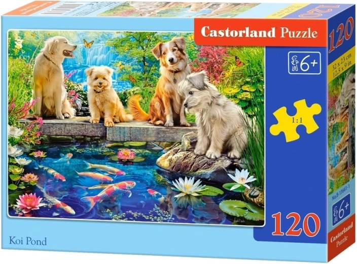 Puzzle Castorland « Étang aux carpes koï » – 120 pièces