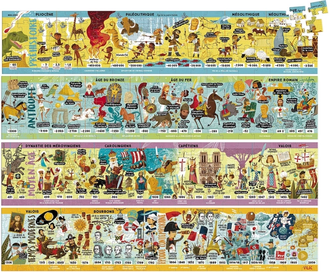 Grand puzzle en bois de l’histoire VILAC