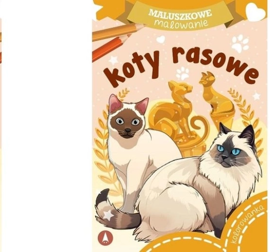 Coloriage pour tout-petits : Chats de race