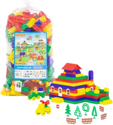 Jeu de construction Bâtisseur avec 454 pièces