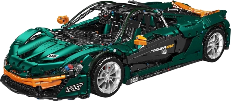 Kit voiture de sport verte 3268 pièces