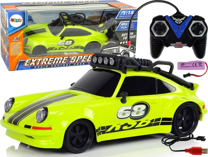 Voiture de sport 1:18 Roue de secours verte Pilot