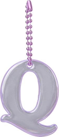 Pendentif réfléchissant Baagl lettre Q