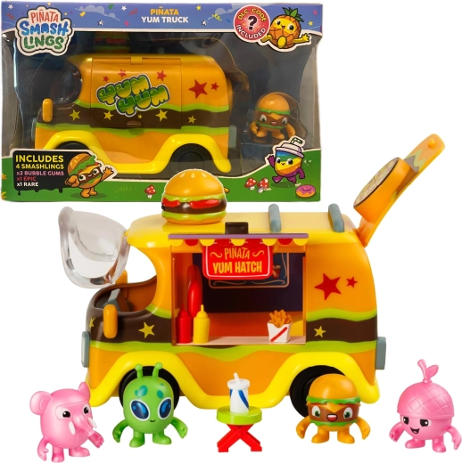 Pinata Smashlings Yum Truck – food truck avec 4 figurines