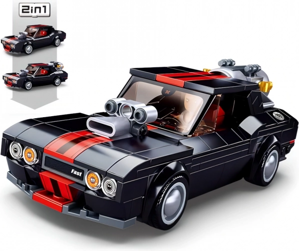 Sluban Model Bricks voiture de course de rue 2-en-1 kit de construction