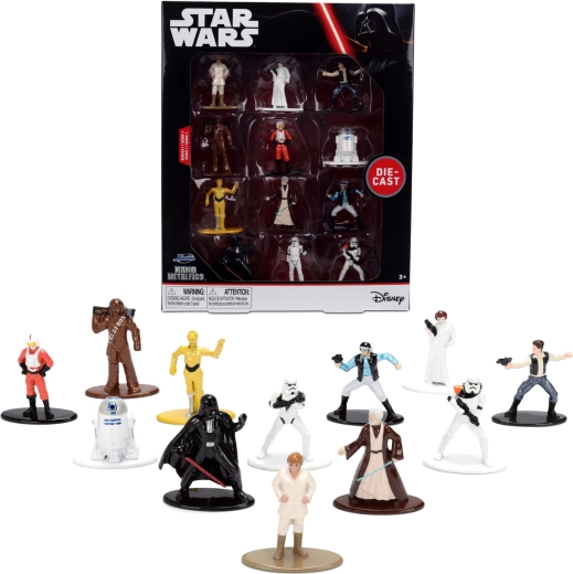 Ensemble de 12 figurines en métal STAR WARS Metalfigs – série 1