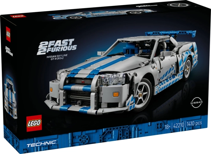 LEGO Technic 42210 2 Fast 2 Furious Nissan Skyline GT-R (R34)