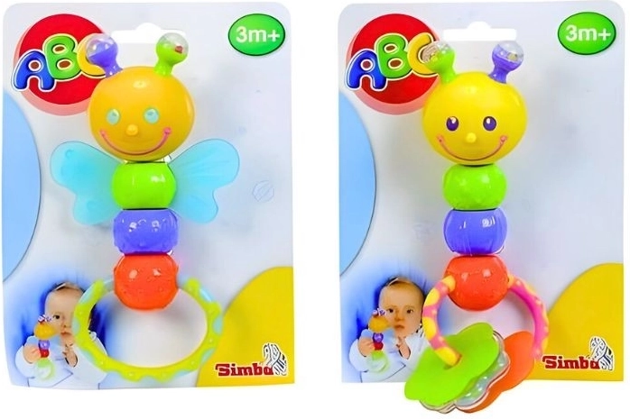 Hochet avec anneau de dentition, 2 variantes