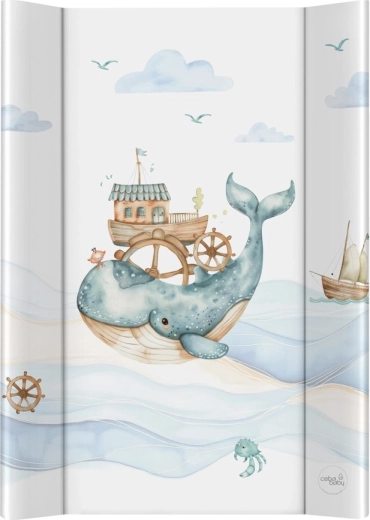 Ceba Baby matelas à langer à 2 bords avec planche rigide 50×70 Ultra Light Ocean Adventure