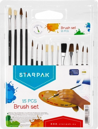 Lot de pinceaux 15 pcs