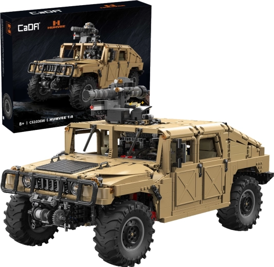 Kit de construction CaDA véhicule tout-terrain HUMVEE 53 cm – off-road militaire, 3935 pièces