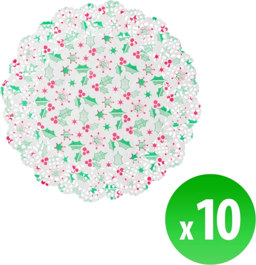 Set de table en papier de Noël sous assiette 26,5 cm - 1 pièce