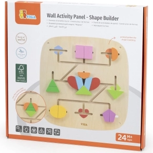 Jeu mural en bois de création de blocs