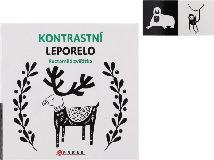 Léporéllo contrasté animaux mignons 15,5 × 15 cm