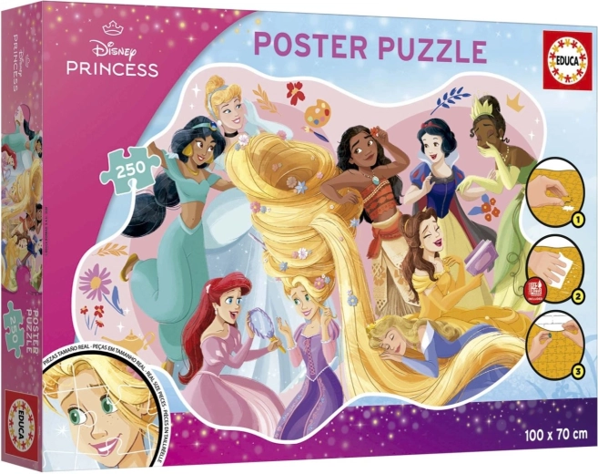 Puzzle poster Educa Princesses Disney 250 pièces