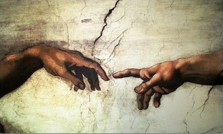 NORIMPEX Peinture par numéros Icône de la création d'Adam 40 × 50 cm