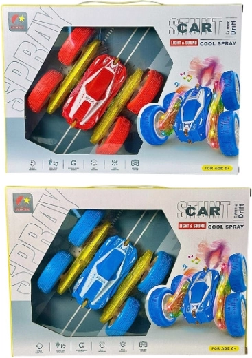 Voiture RC de cascade télécommandée avec lumière, son et chargeur