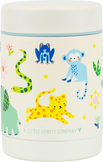 A Little Lovely Company boîte alimentaire isotherme en acier inoxydable Jungle 300 ml
