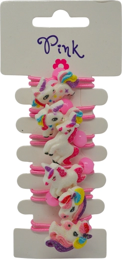 Élastiques avec licornes 6 pcs