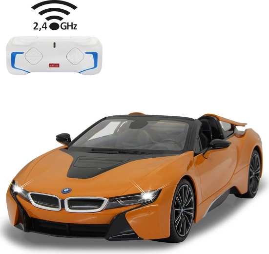 Jamara BMW i8 Roadster voiture RC 1:12 orange 2,4 GHz