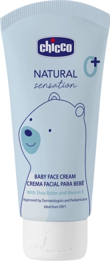 Chicco crème visage pour bébé au beurre de karité et à la vitamine E Natural Sensation 50 ml