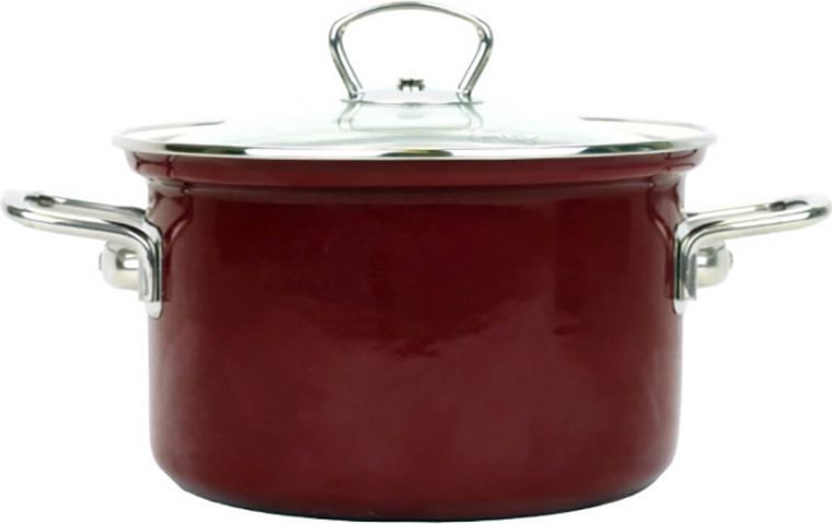 Casserole BELIS Eco-Ceramic 16 cm avec couvercle en verre, 2,1 l