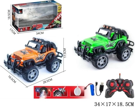 Jeep radiocommandé avec chargeur