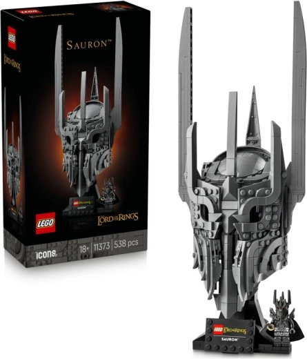 LEGO Icons Le Seigneur des Anneaux : Le casque de Sauron – modèle de collection à exposer