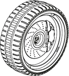 Roue avant de rechange pour draisienne Bentley Jamara - 1 pièce