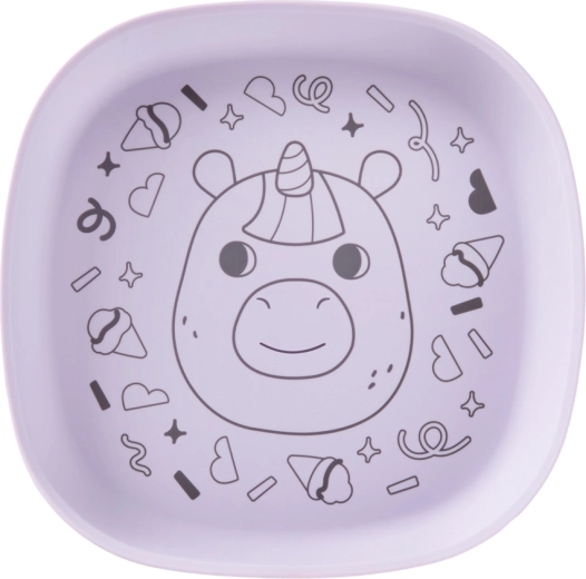 Assiette en silicone Skip Hop Besties Squad violette pour enfants dès 2 ans