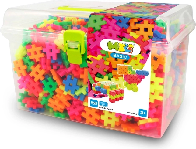 Jeu de construction MELI Neon Basic Travel Box 1000 pcs