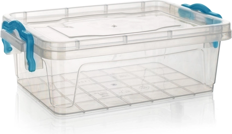 Boîte Gema rectangulaire 0,5 l avec poignées turquoise