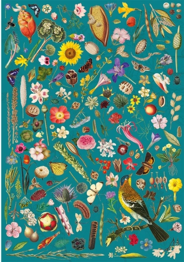 Puzzle Fantaisie florale 500 pièces