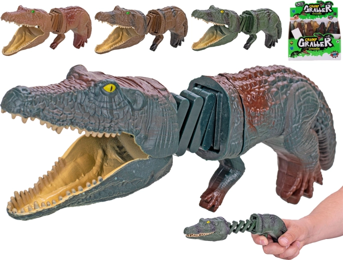 Pince crocodile pour enfants avec mécanisme à remontoir, 19 cm