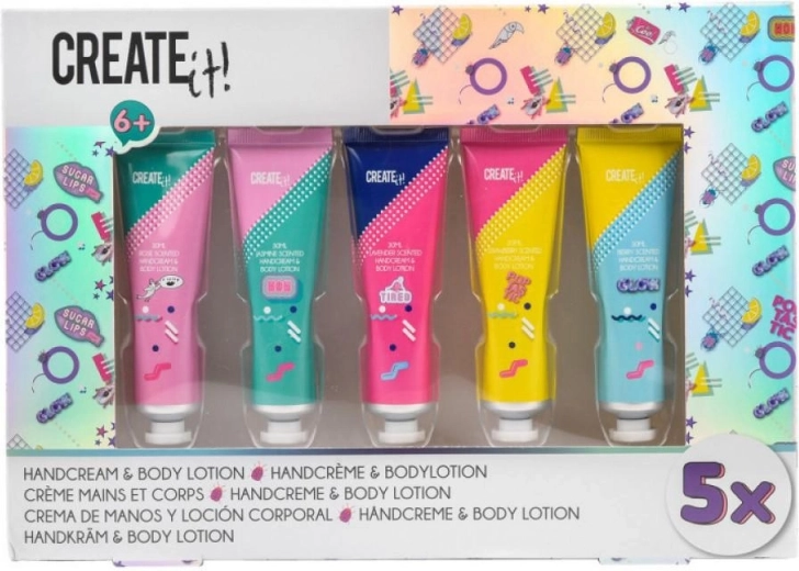 Coffret de crèmes pour les mains et le corps Create it (5× 30 ml)