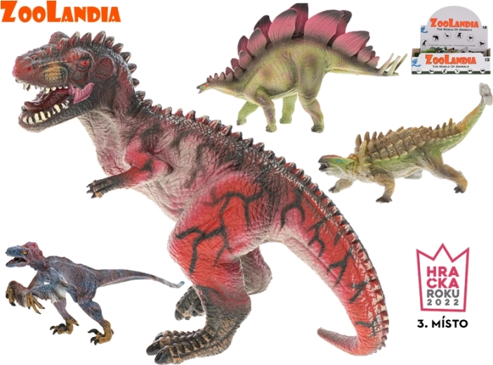 Figurines de dinosaures Zoolandia – set de 4 dinosaures réalistes