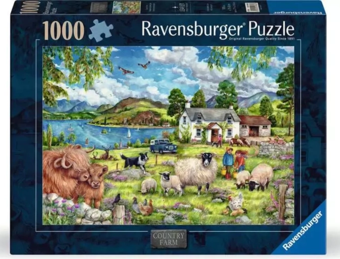 Puzzle Ravensburger Ferme à la campagne 1000 pièces