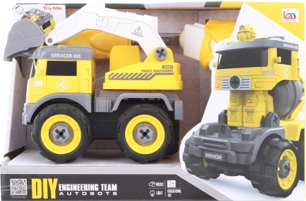 Pelle rétro radiocommandée à visser avec transformation en robot