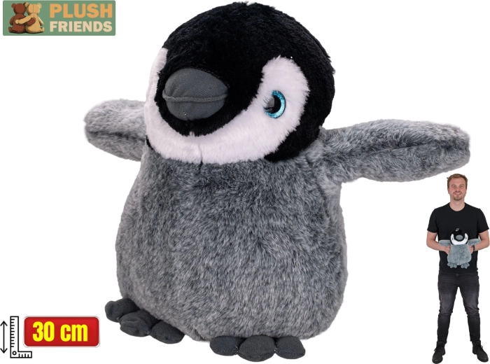 Plush Friends peluche pingouin 30 cm