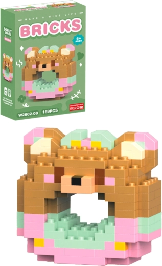 Jeu de construction donut oursonne (169 pièces)