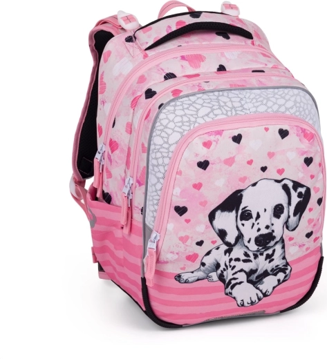 Bagmaster Beta sac à dos scolaire avec motif dalmatien