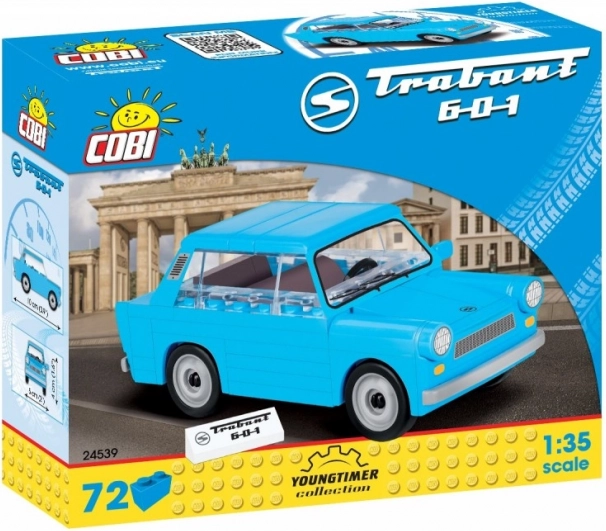 jeu de construction voiture Trabant 601 1:35 de COBI (72 pièces)