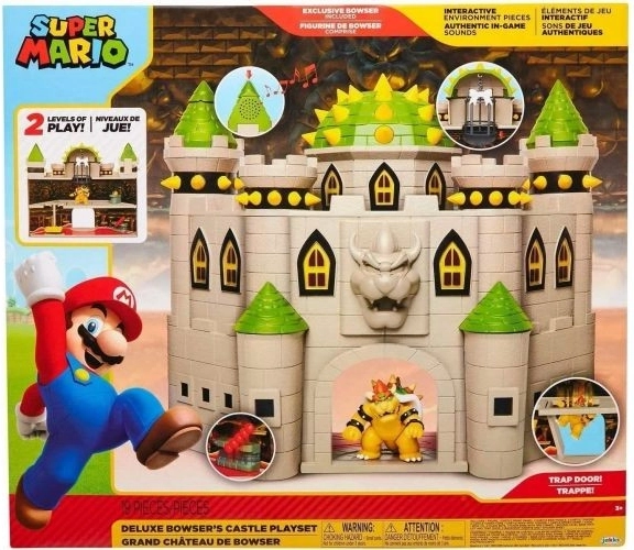 coffret de jeu super mario – le château de bowser avec effets sonores