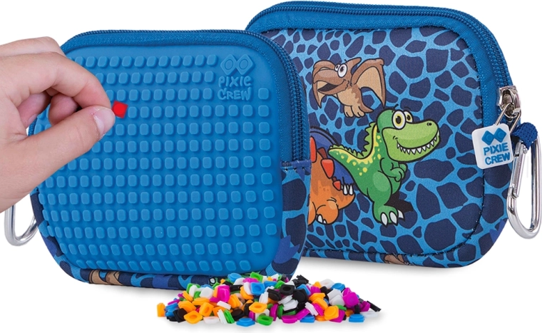 Étui universel Pixie Crew Dino bleu