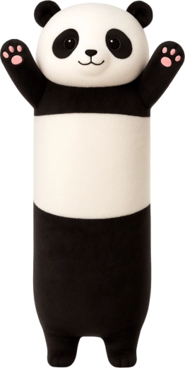 Coussin peluche Panda noir et blanc 70 cm