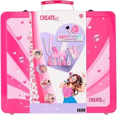 Create It! grand coffret de maquillage enfant dans une boîte métallique