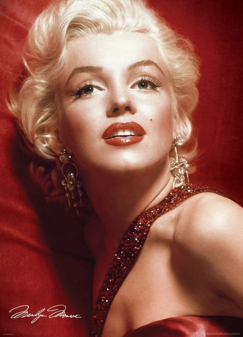 Puzzle MARILYN MONROE – Portrait rouge 1000 pièces