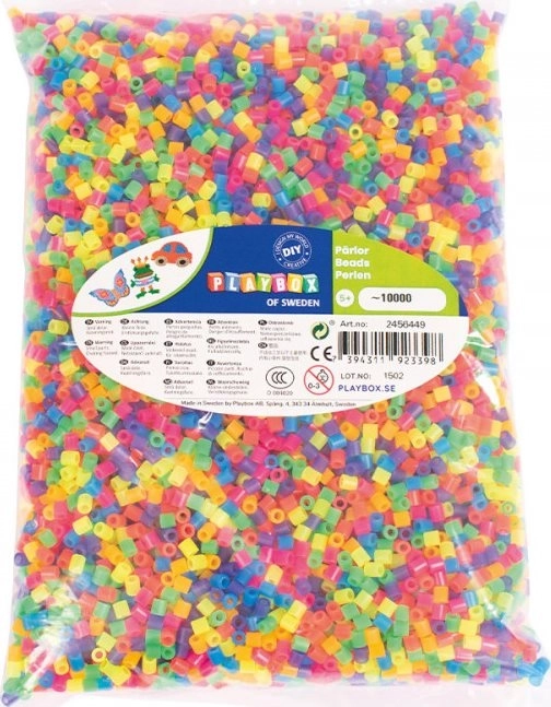 Playbox perles à repasser néon 10000 pcs